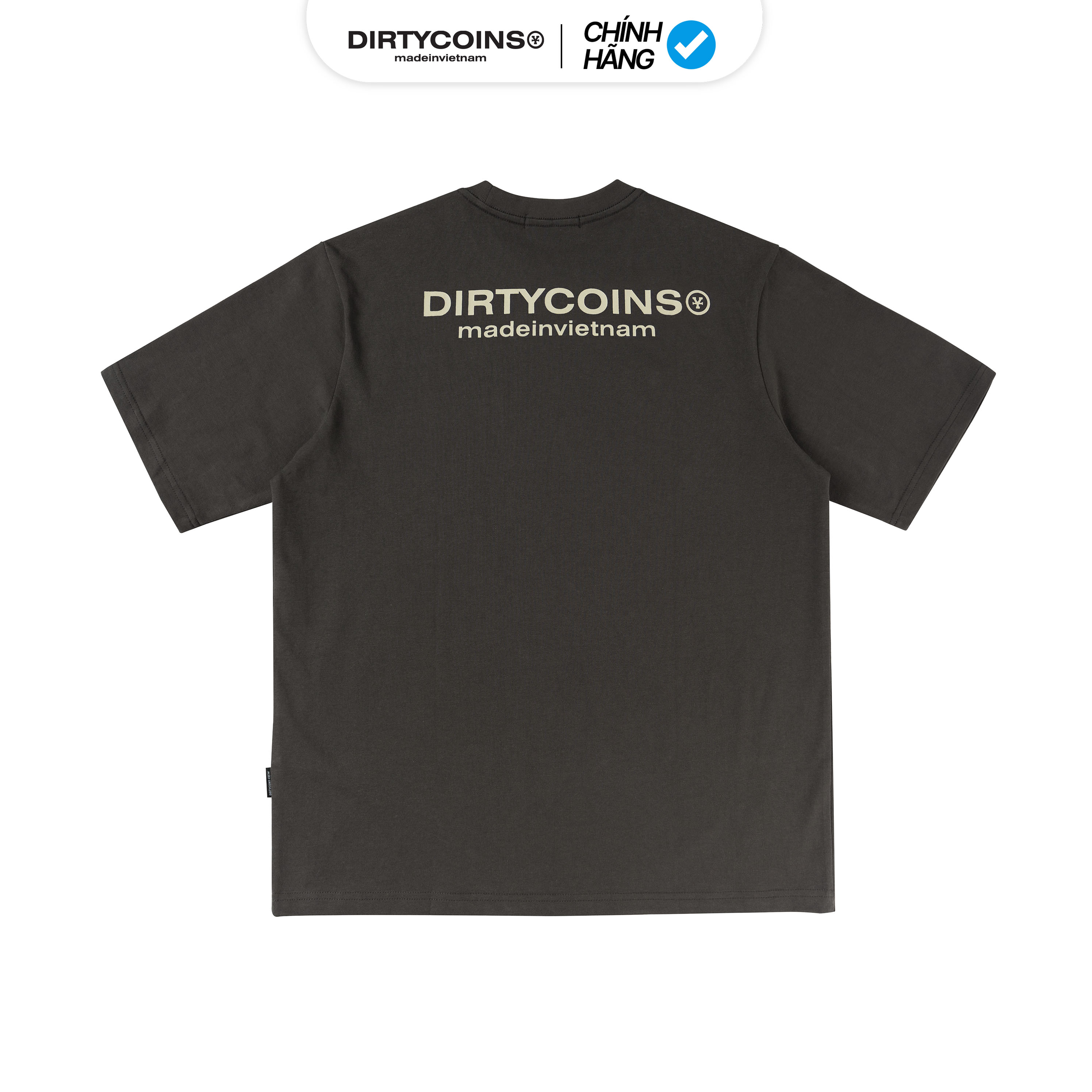 Áo Thun DirtyCoins Metal Label Regular T-shirt - Charcoal