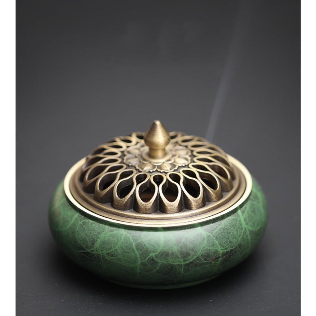 HỘP Ủ NHANG TRẦM Ủ TRẦM HƯƠNG PHONG THUỶ EMERALD ZEN