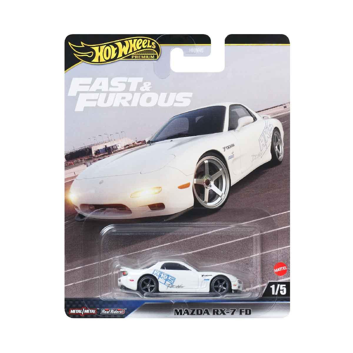 Đồ Chơi Siêu Xe Premium Fast&amp;Furious Mazda RX-7 FD HOT WHEELS JBL93/HNW46