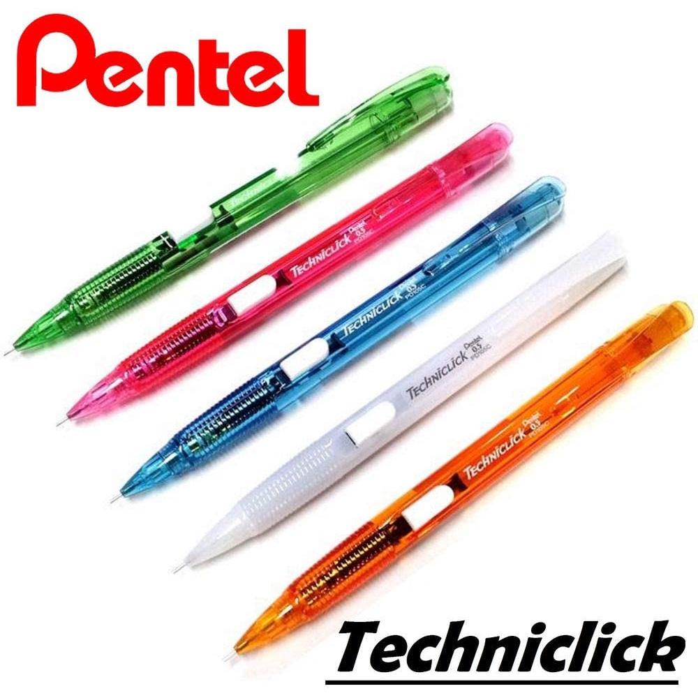 Bút Chì Bấm Thân Giữa Pentel PD105C Ngòi 0.5mm | Dễ Dàng Bấm Chì | Thiết Kế Thân Trong Đẹp Mắt