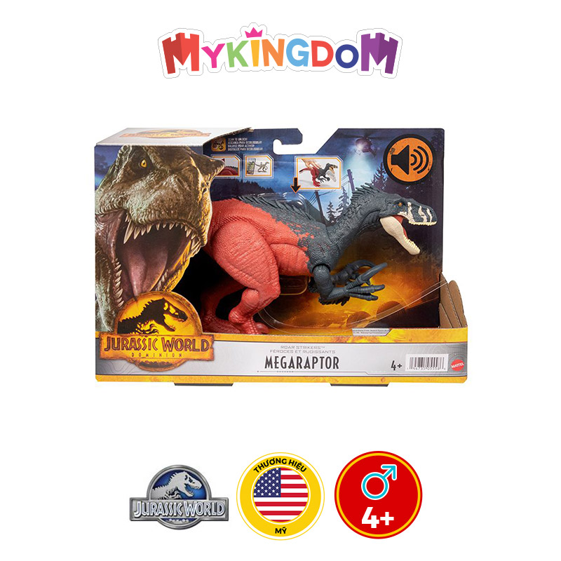 Đồ Chơi JURASSIC WORLD MATTEL Jw Khủng Long Megaraptor Có Âm Thanh HGP79/HDX17