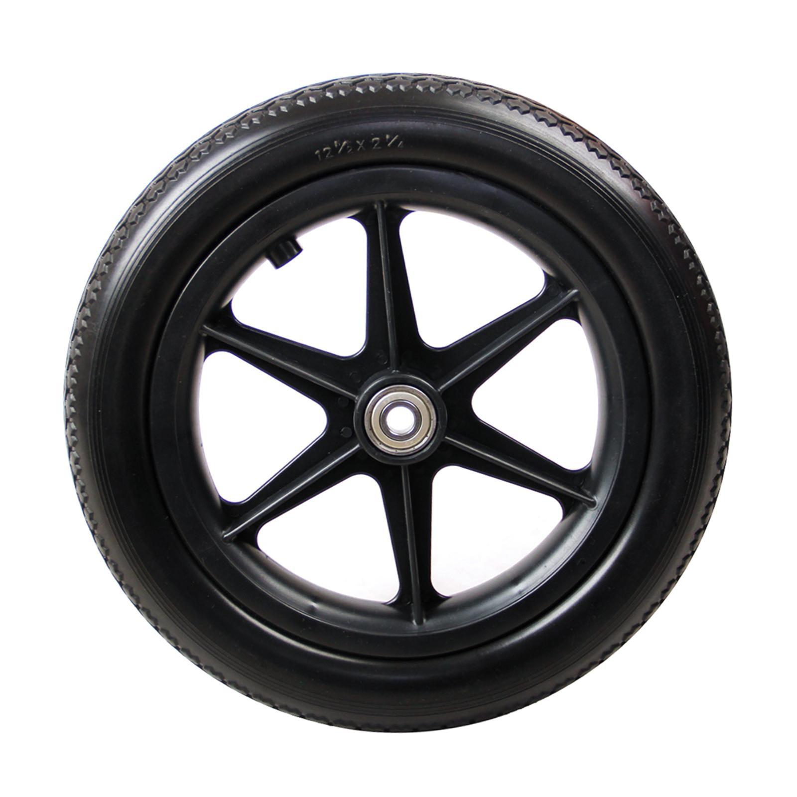 2 pieces 12inch Wheelchair Replacement Rear Wheel for Wheelchairs