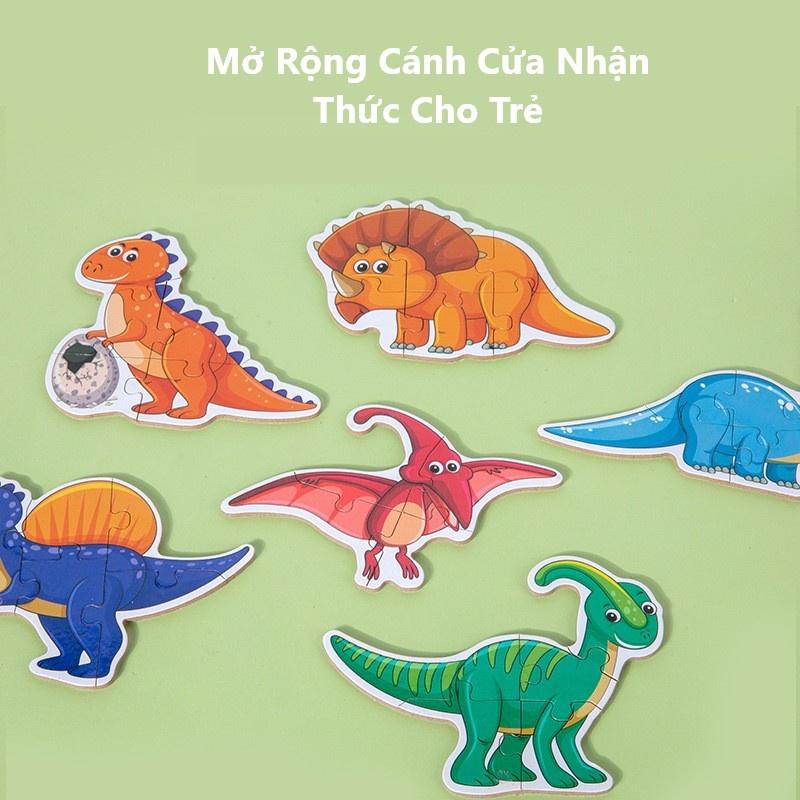 Tranh Ghép Hình Puzzle Cho Bé, Miếng Ghép Giúp Tăng Tư Duy Chí Tưởng Tượng Cho Bé