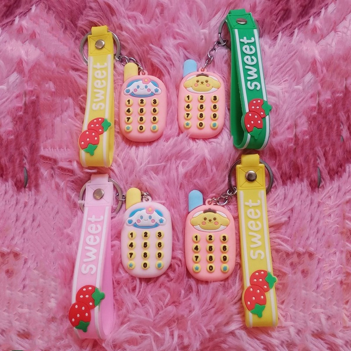 Móc Khoá Hình Điện Thoại Mini Hoạt Hình Dễ Thương