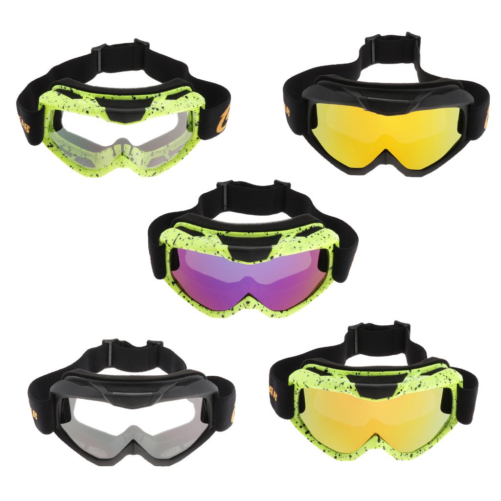 Motorcycle Riding Helmet Goggles, ATV Dirt Bike Racing Goggle Eyewear with Adjustable Headband for Men Women Adults' Cycling Skiing