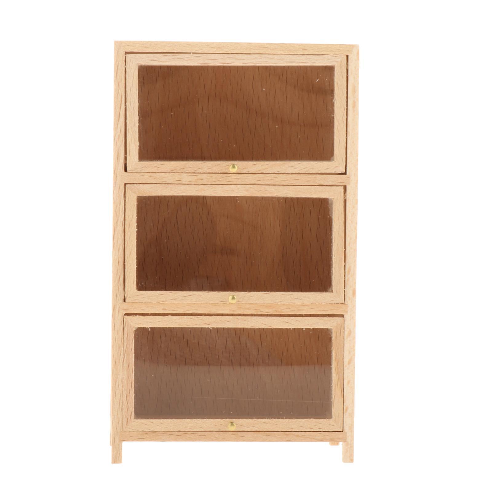 1:12 Dollhouse Furniture White Cabinet Room Bedroom Shelf