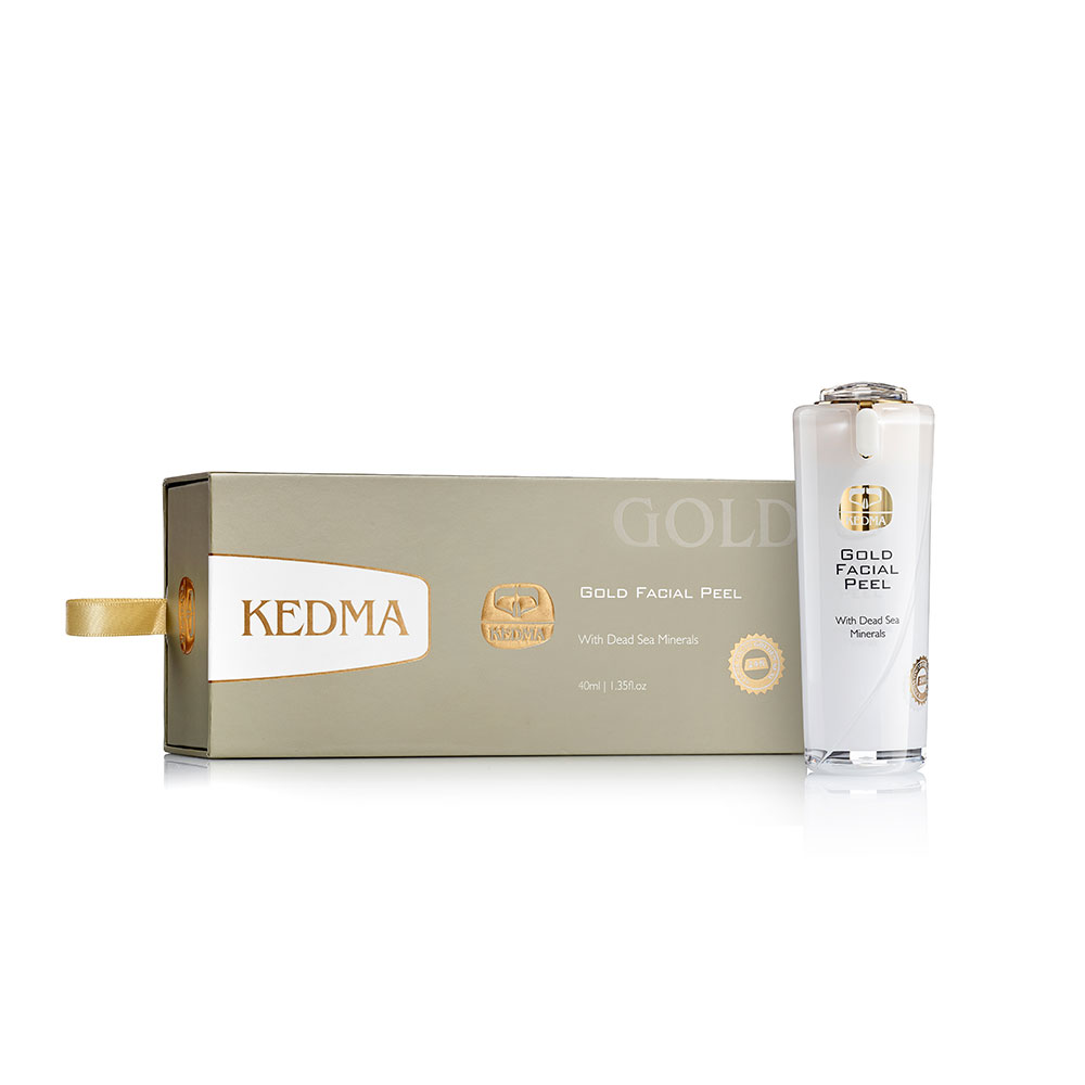 Gel Tẩy Da Chết Từ Tinh Chất Vàng 24k - Gold Facial Peel Kedma 40ml (Giúp Tẩy Da Chết | Dưỡng Trắng | Chống Oxy Hóa | Kích Thích Lưu Thông Máu)