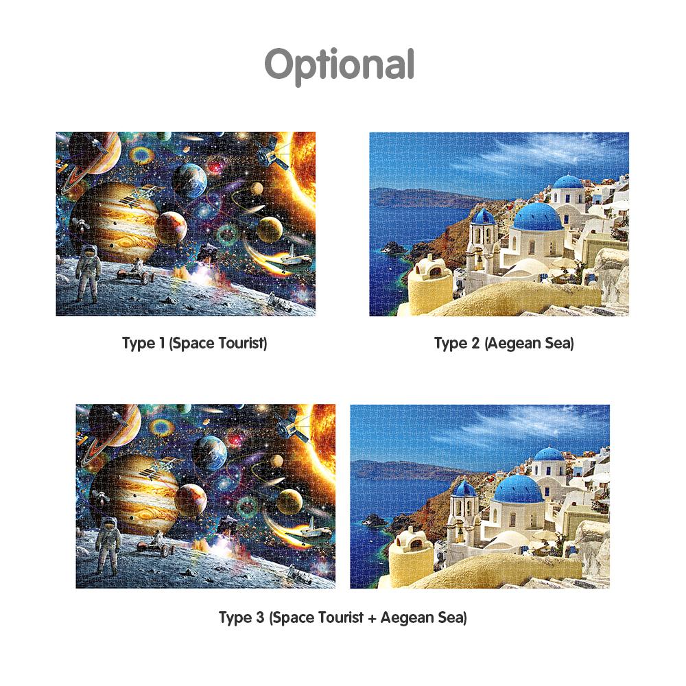 1000 mảnh ghép hình được làm bằng giấy chất lượng cao, độ dày 2mm