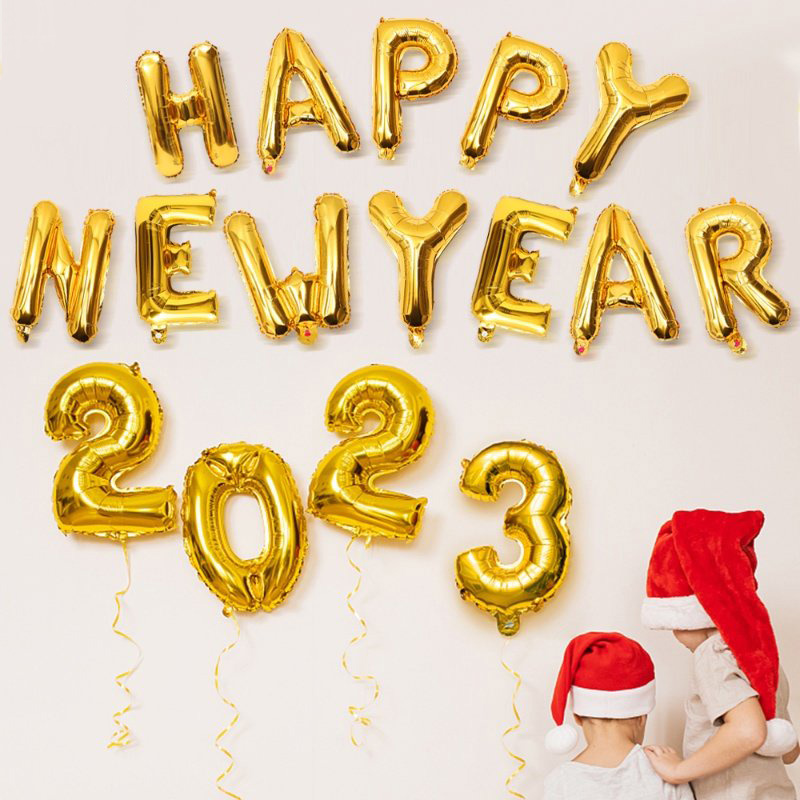 BONG BÓNG CHỮ HAPPY NEW YEAR 2023