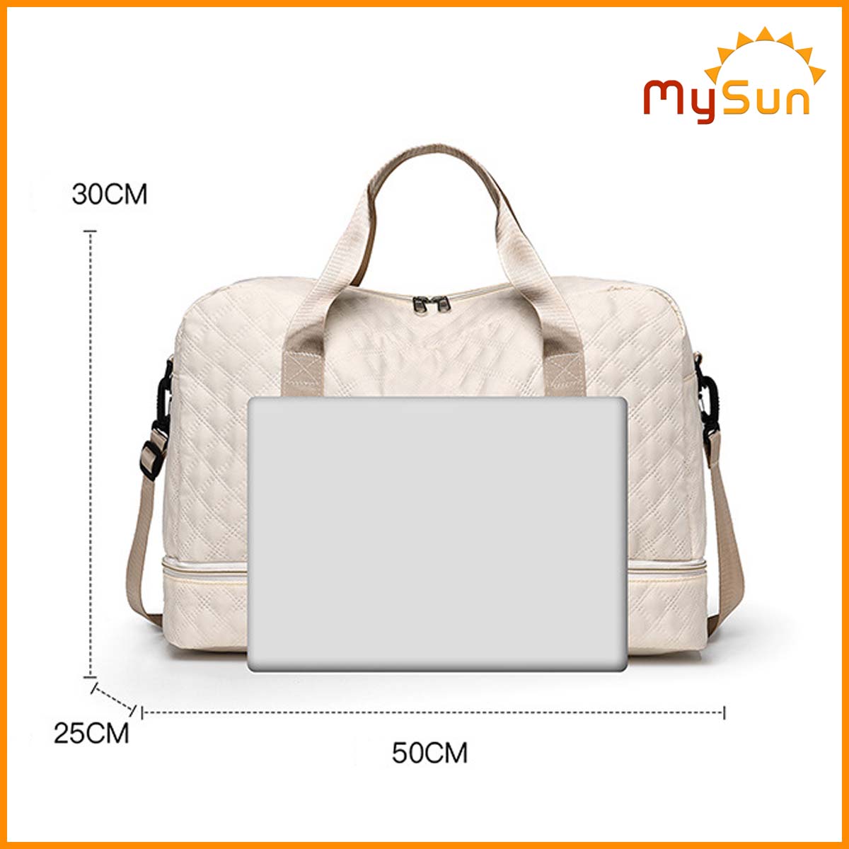 Túi du lịch 2 tầng chống nước cỡ lớn xác tay siêu nhẹ cho nam nữ chính hãng MySun Zoumani