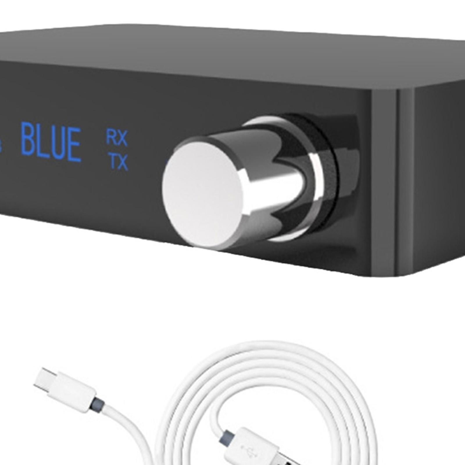 Bluetooth V5.0 Transmitter and Receiver with 3.5mm Jack Adapter for TV Headphones Speaker Car Stereo - Low Latency for HiFi Sound