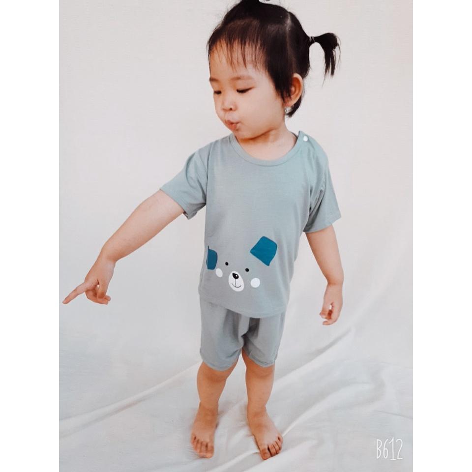 Đồ Bộ Cún yêu Cho Bé Vải Thun Lạnh, Bộ Cho Bé Mặc Nhà