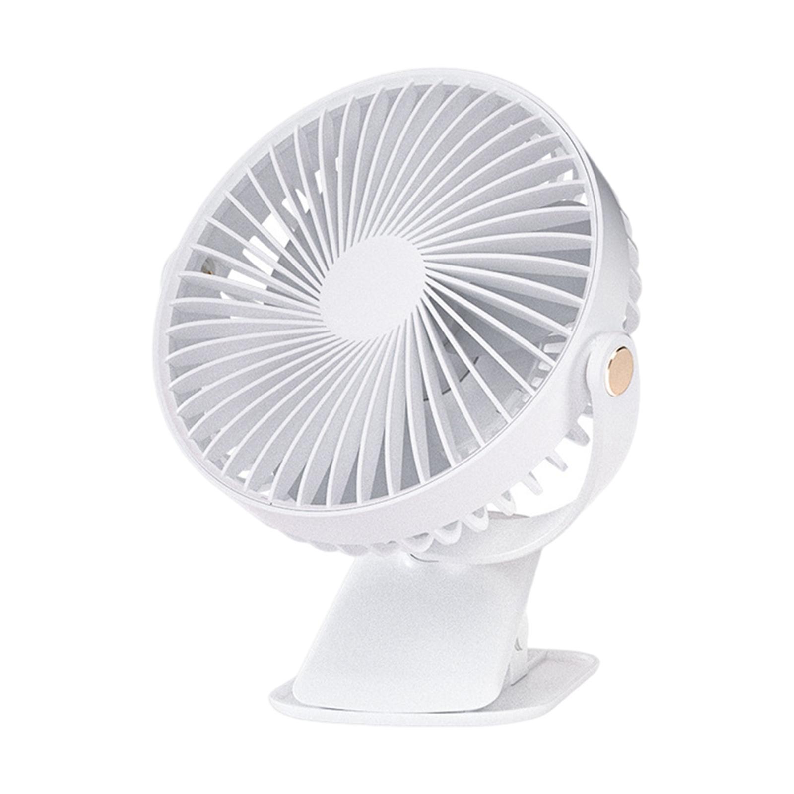 Portable Table Fan Clip-On Type 3 Speeds Cooling for Baby Stroller