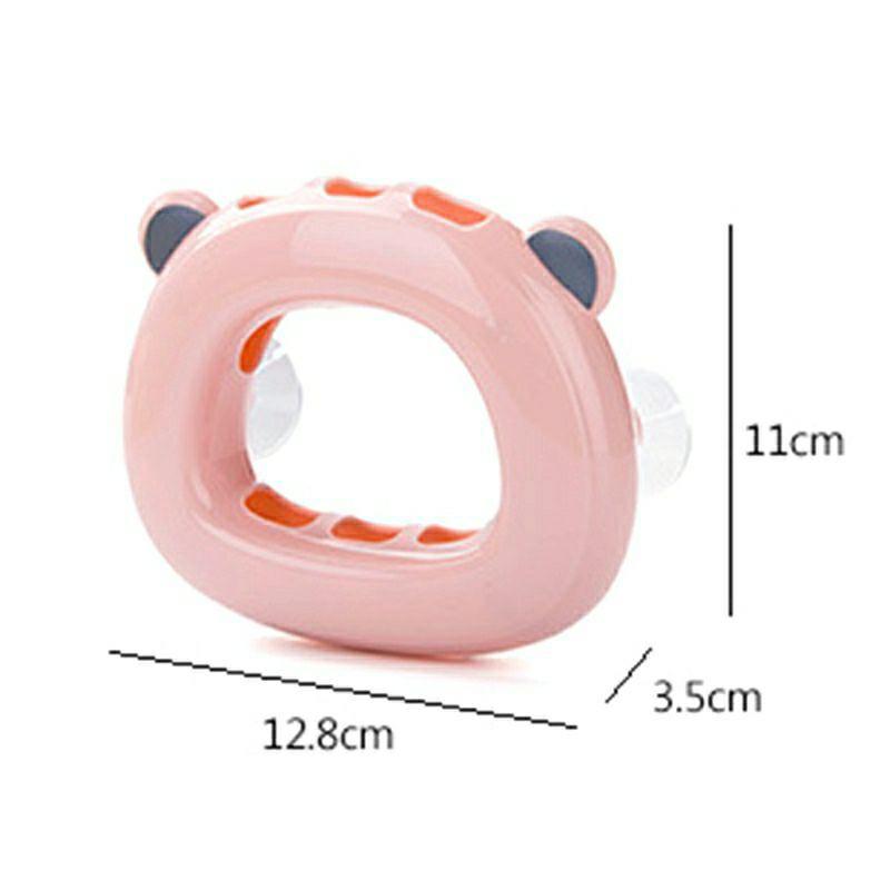 Giá treo bàn chải đánh răng HÌNH TAI GẤU dễ thương- Khay đựng bàn chải hình gấu dán tường