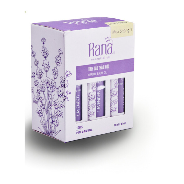 TINH DẦU THẢO DƯỢC OẢI HƯƠNG Lavender_Rana_10ml_GIẢM CĂNG THẰNG, LO ÂU, GIÚP DỄ NGỦ.