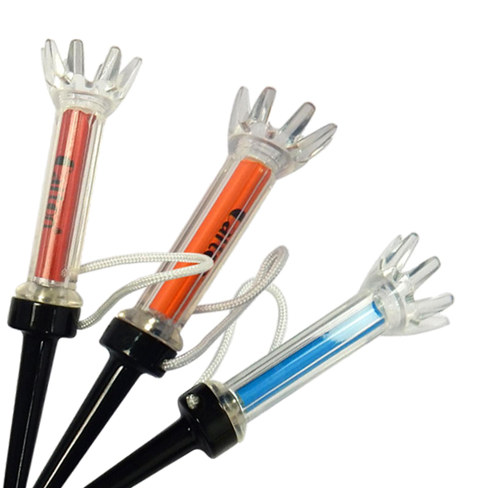 Golf Tee Set, 5pcs Magnetic Golf Tees Plastic Golf Tees Pre-set Golf Tees with Built-in Spring Golf Hitting Training Aids Tool