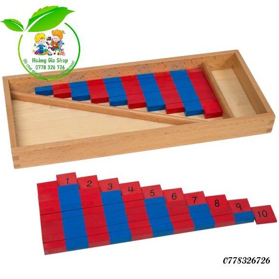 Hộp gậy số cỡ nhỏ Montessori (Small number rods)