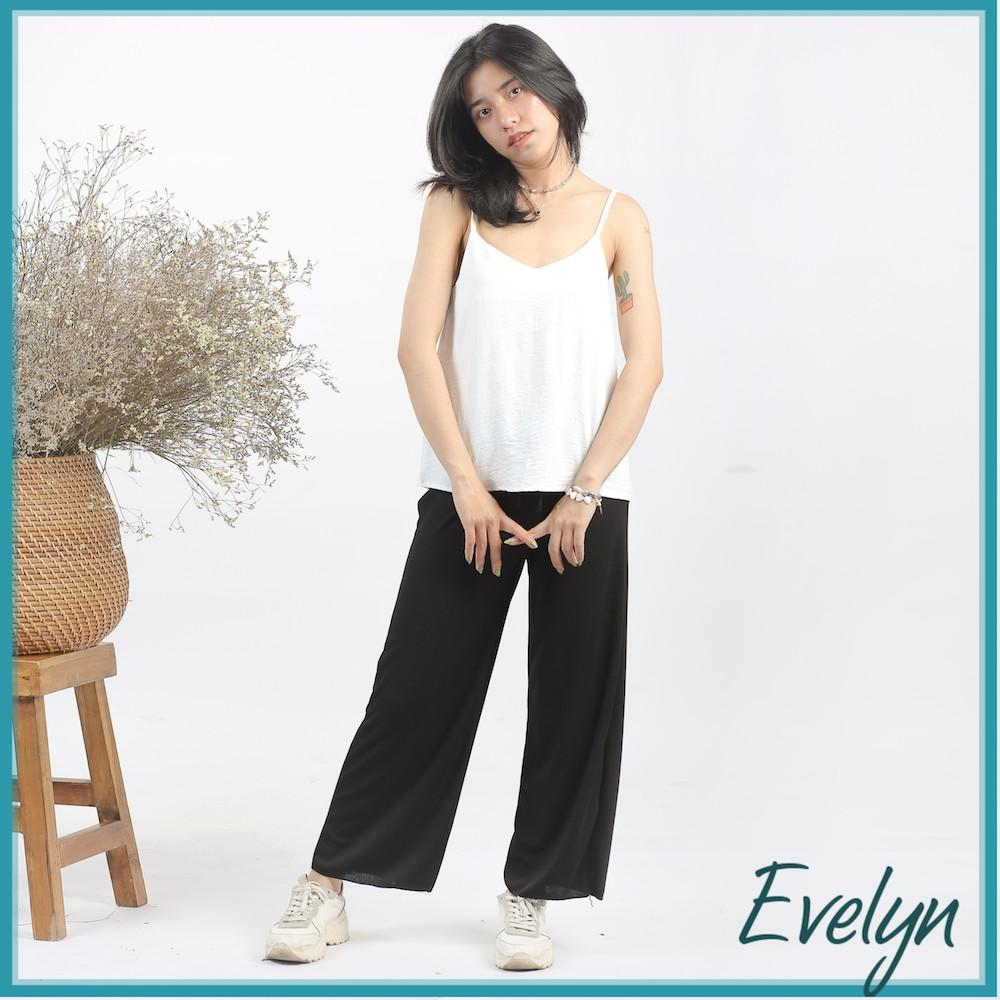 Áo 2 dây nữ Evelyn lụa cao cấp trơn basic nhiều màu đẹp sang trọng quyến rũ