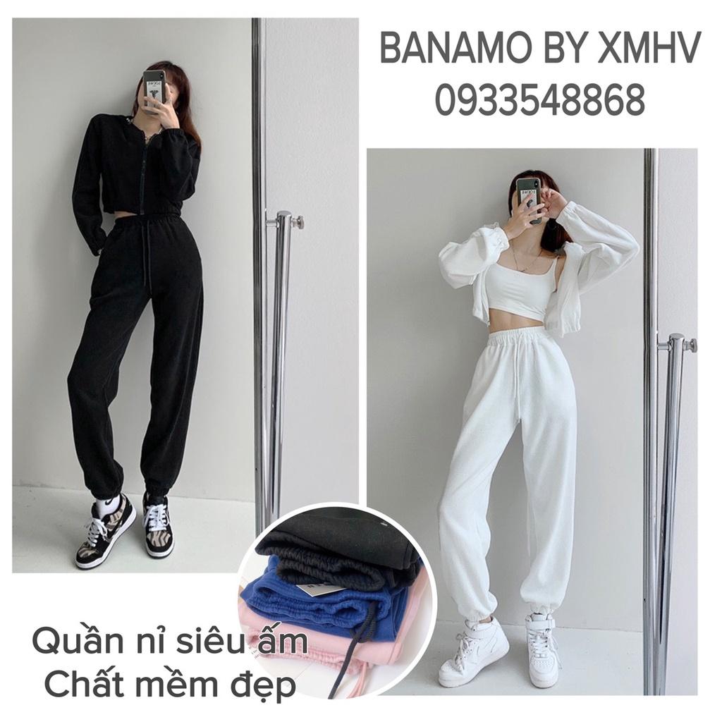 QUẦN JOGGER NỮ BO GẤU CHẤT NỈ SIÊU ẤM NHIỀU MÀU SIÊU XINH THỜI TRANG 293