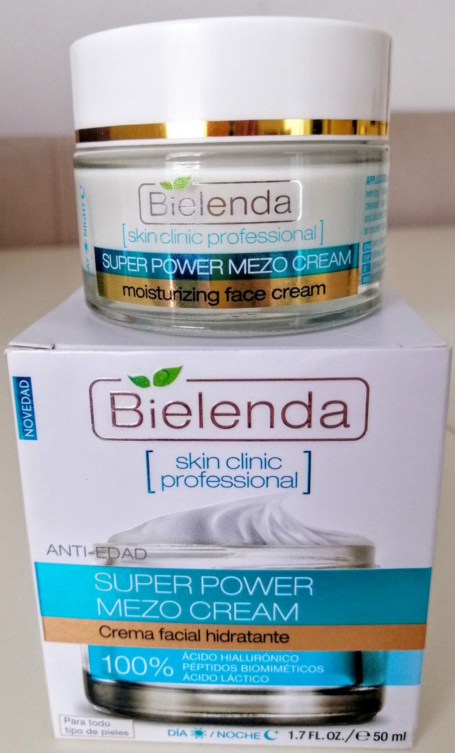 Kem dưỡng cấp ẩm Bielenda Super Power Mezo Cream Facial Hidratante - 50ml