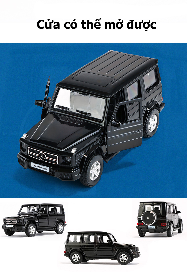 Đồ chơi mô hình xe ô tô Mercedes Benz AMG G63 KAVY No. 8810 tỷ lệ 1:36 hợp kim chạy cót