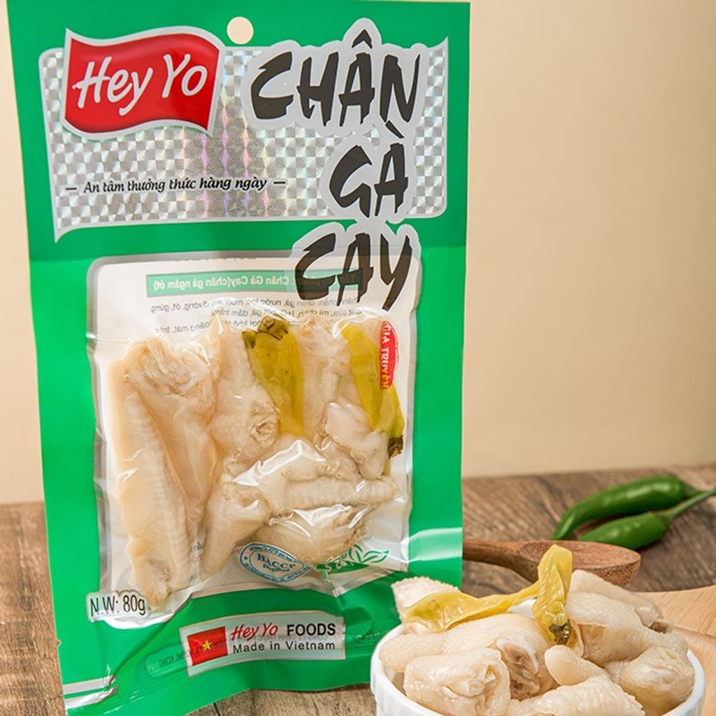 Chân gà cay ớt xanh Hey Yo 80g