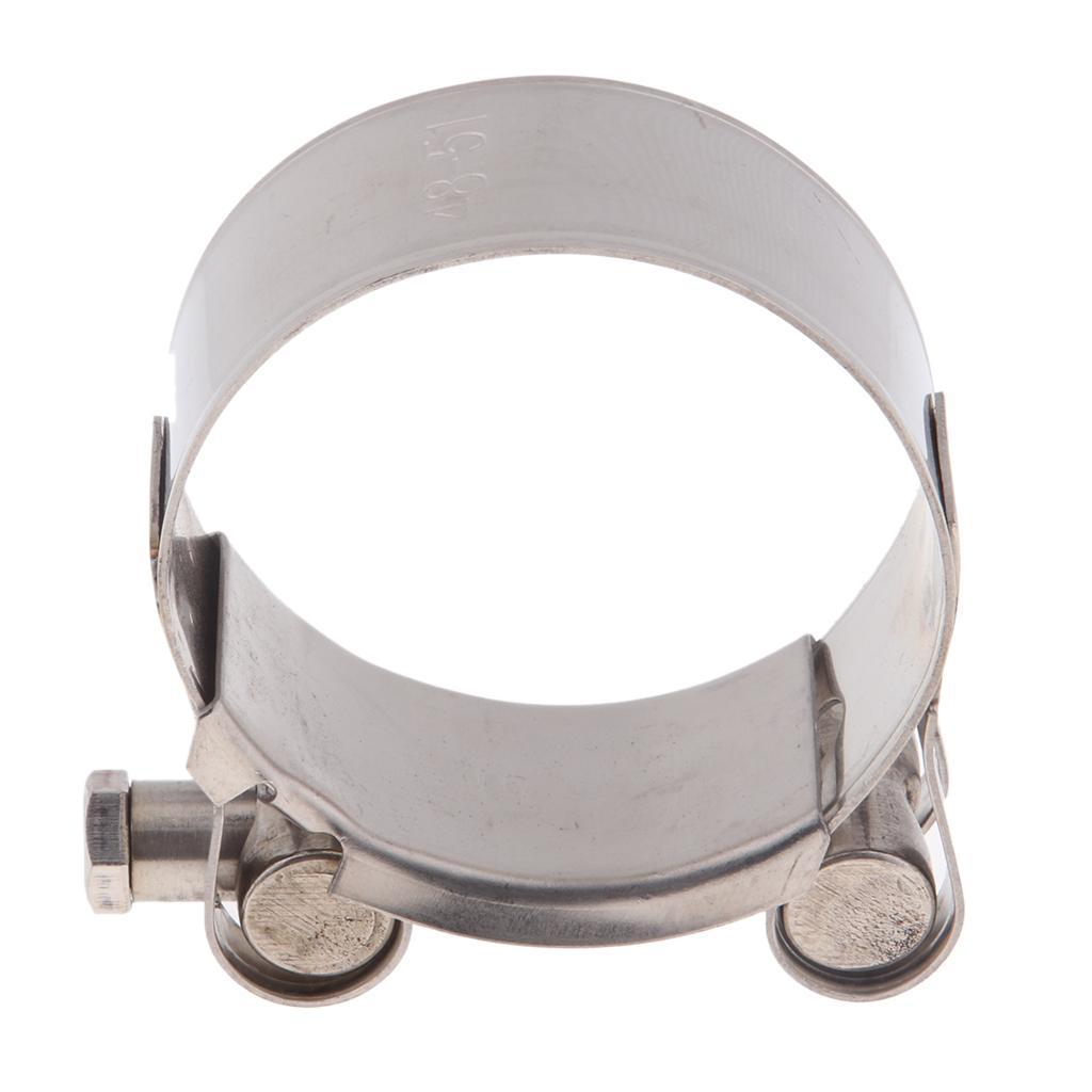 Heavy Duty Stainless Steel Motorcycle Exhaust Clamp Clip 44-47mm 48-51mm