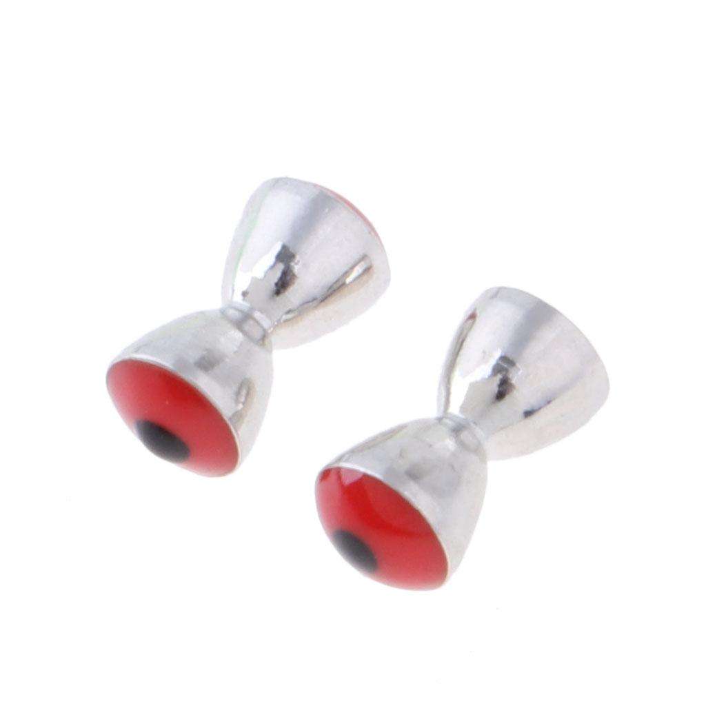 25pcs Steel Fly Tying Beads Tungsten Slotted Eyes Fishing Ball Beads
