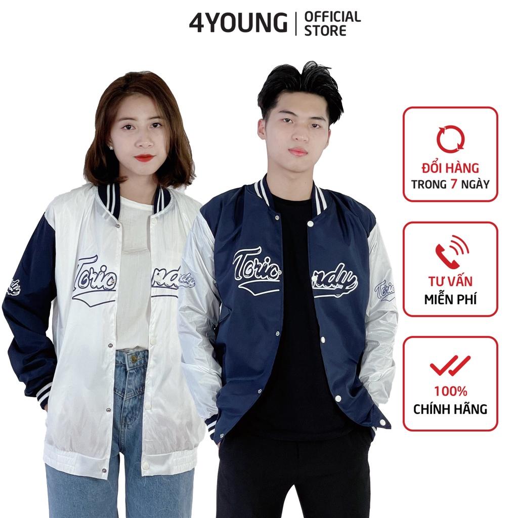 Áo khoác dù bomber nam nữ form rộng
