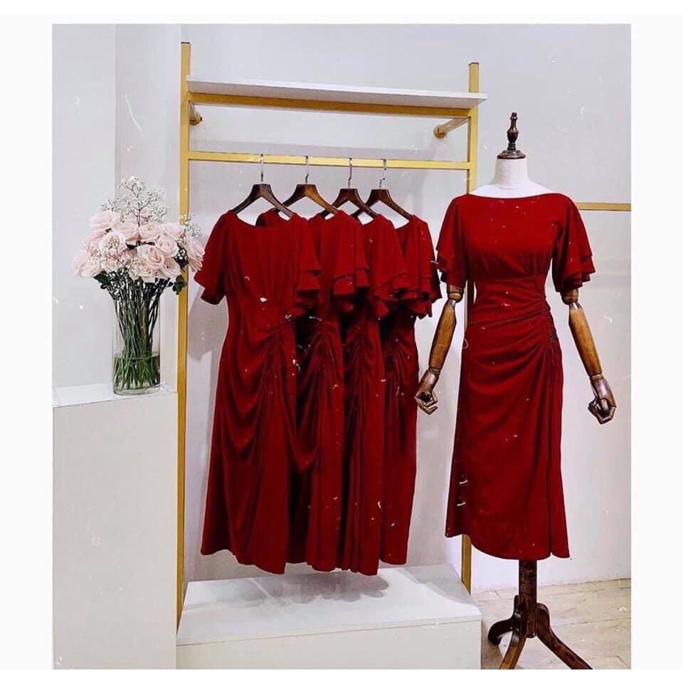 Trợ giá - Đầm thiết kế tay bèo xinh xắn