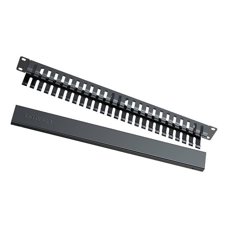 bộ kẹp dây cho Patch Panel RJ45 Management Rack màu đen Ugreen 128PP70425NW 50 cổng hàng chính hãng