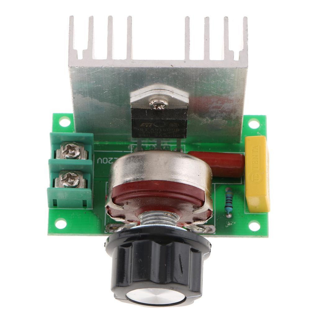 High Power 4000W SCR Voltage Regulator Dimmers Speed Controller Thermostat