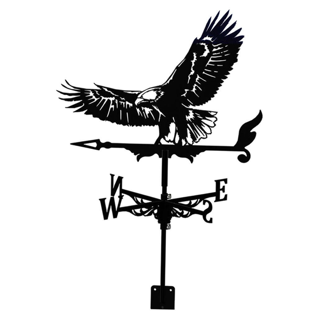 Weathervane Roof Mount Wind Direction Indicator Yard Stake Decorations