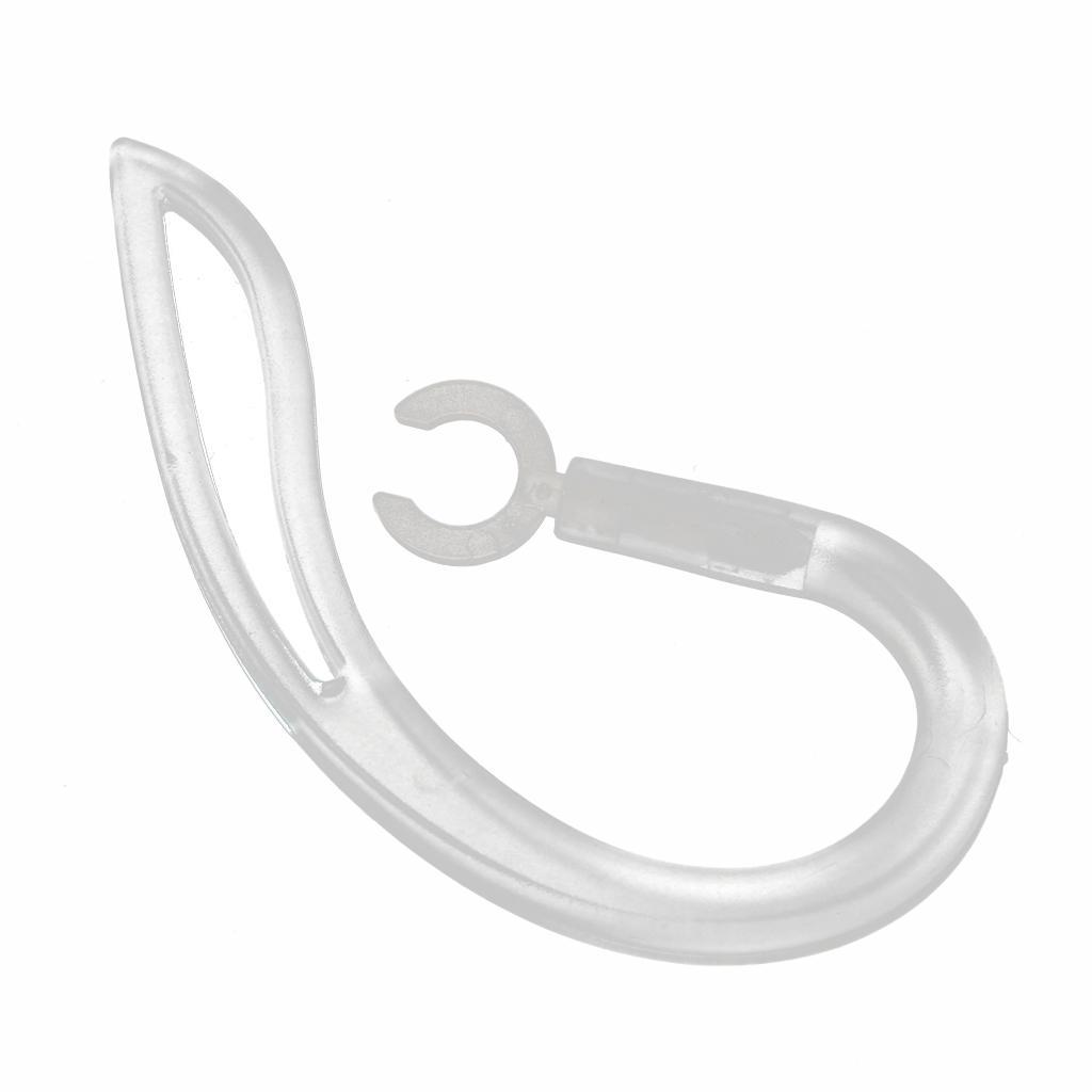 3 Pcs Earhook Ear Loop Clip For Universal Bluetooth Headset 5.0mm 6.0mm 7.0 mm (Clear)