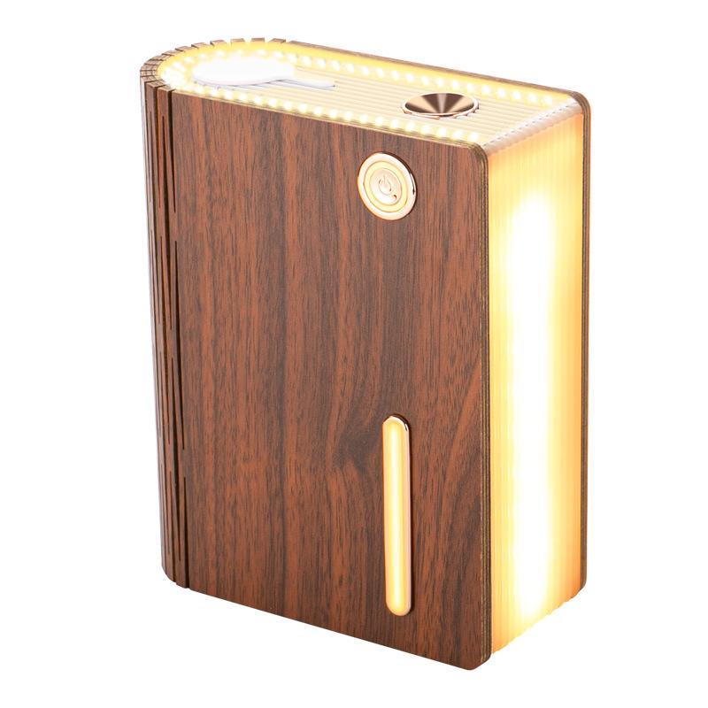 USB Không Dây Hạt Gỗ Máy Tạo Độ Ẩm Không Khí Để Bàn Sách 320ML Di Động Phun Sương Tạo Hương Thơm Khuếch Tán Retro Trang Trí Nhà Umidificador