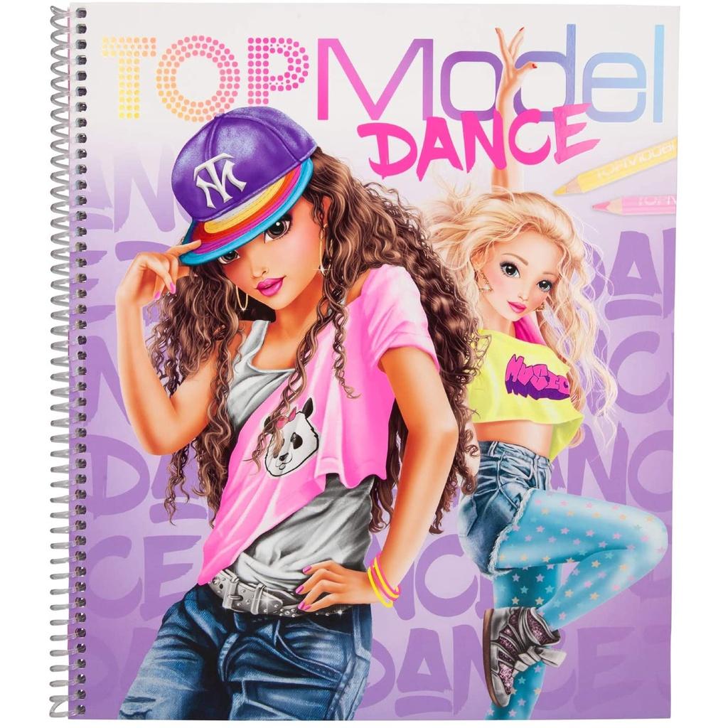 Sách tô màu đồ chơi thiết kế thời trang TOPModel DANCE Colouring Book TM410959