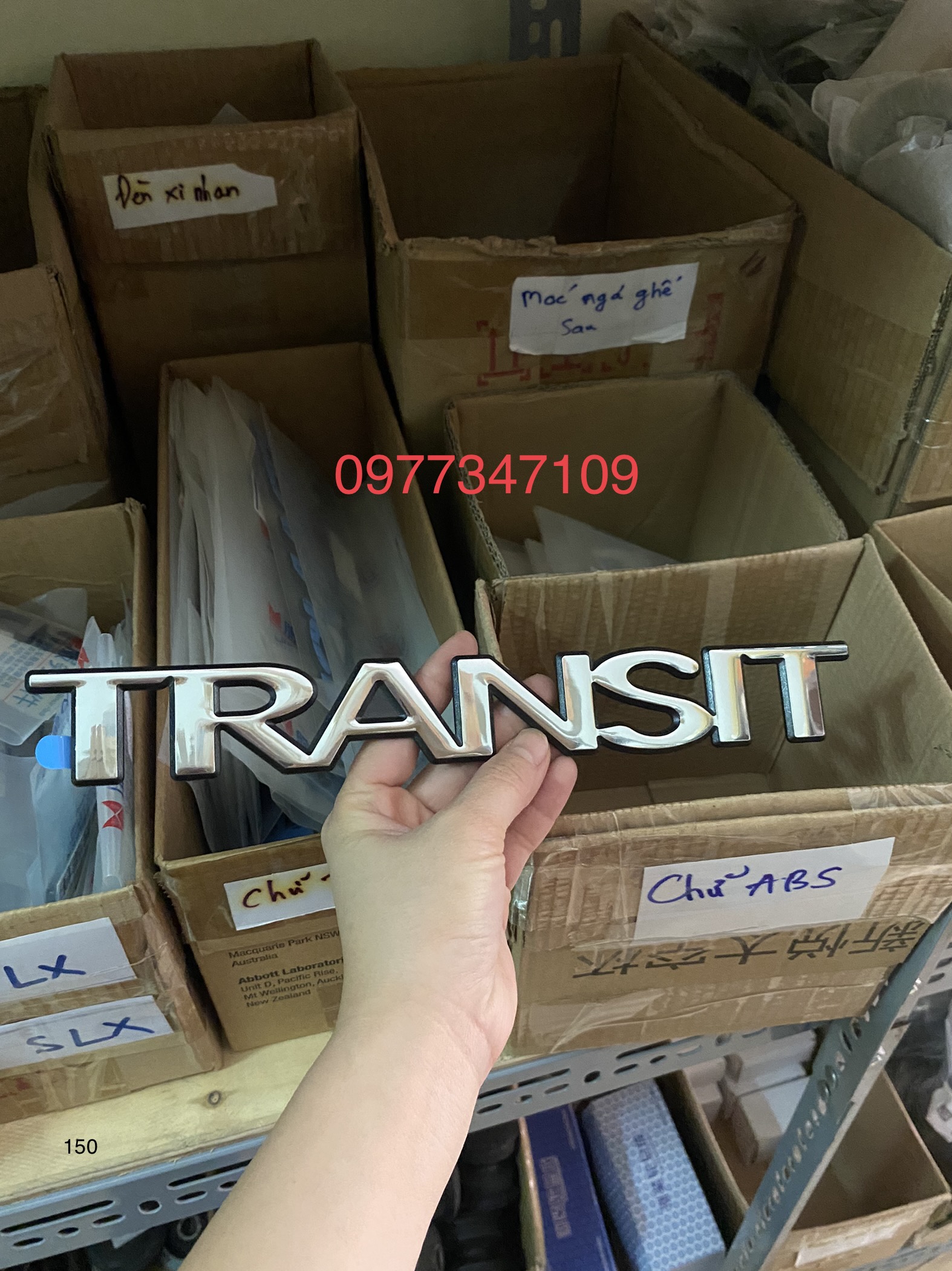 Tem chữ Transit dán cho xe Ford Transit