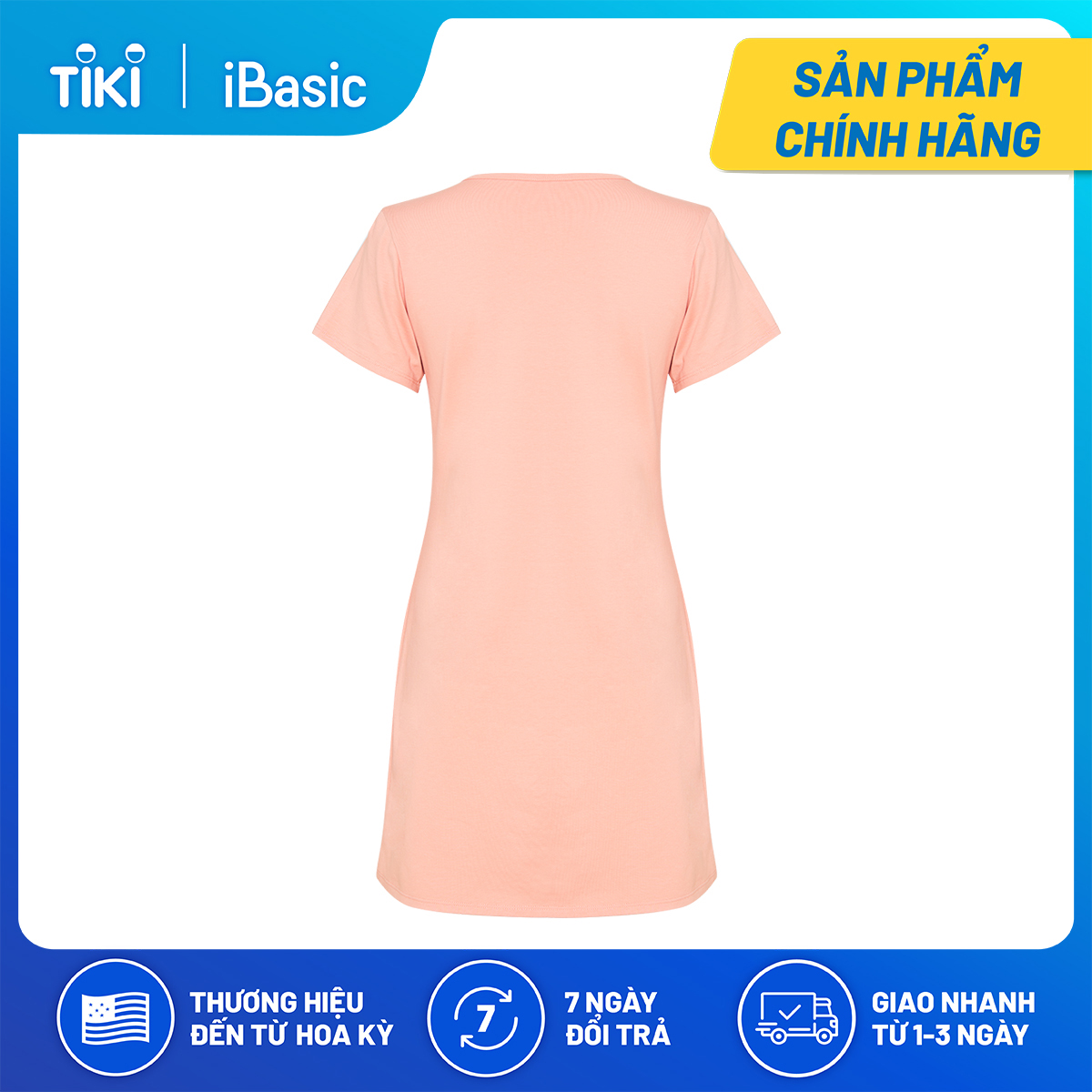 Đầm ngủ nữ cotton iBasic SW008