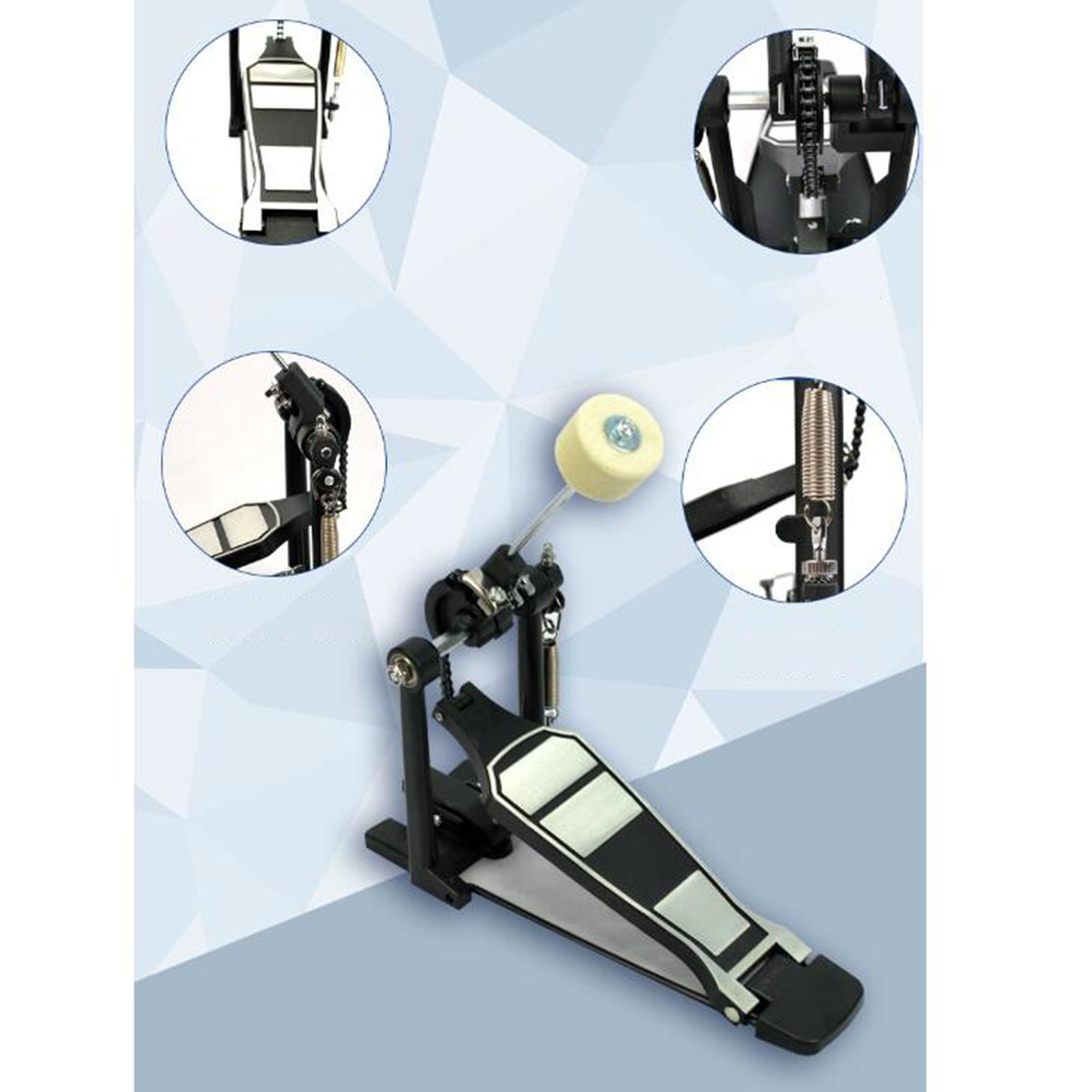 Single Bass Drum Pedal  Head Durable Professional Drum Foot Pedal Beater