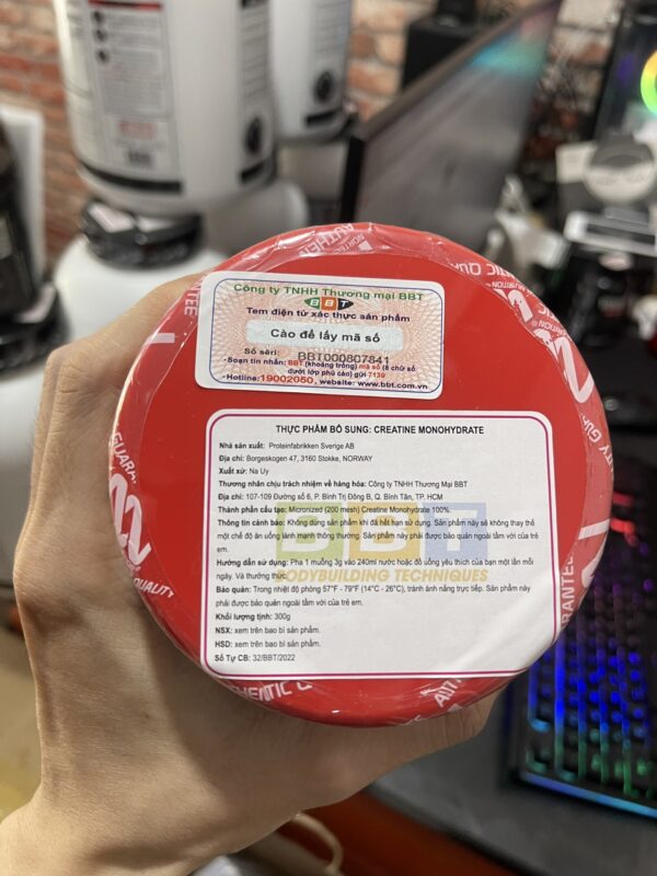 Creatine Monohydrate 100 Liều Dùng Thương Hiệu Nortech Nutrition