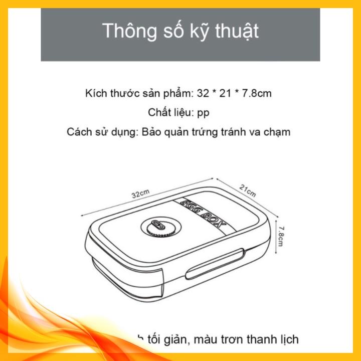 Hộp Bảo Quản Trứng Elegant Plain trong tủ lạnh ️