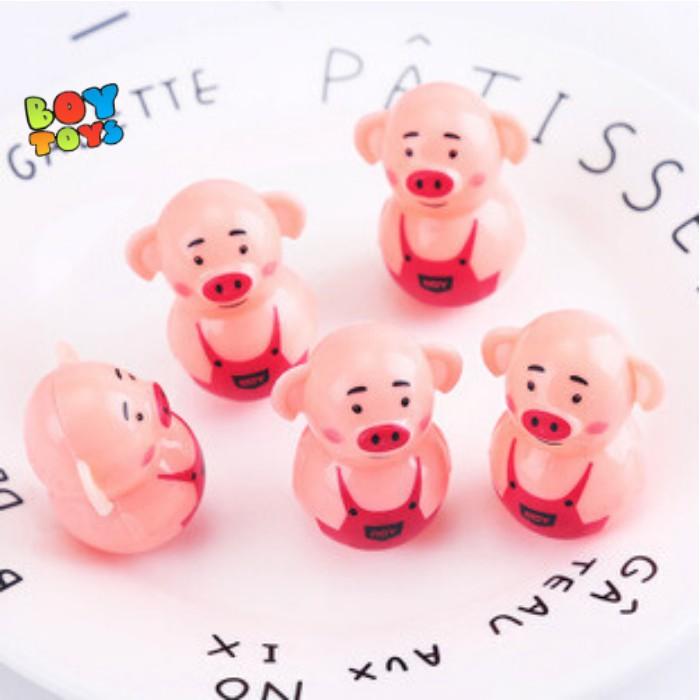 Đồ chơi lật đật mini heo Piggy dễ thương cho bé