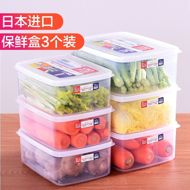 Combo 04 hộp lạnh kiểu chữ nhật 2 lít hàng nội địa Nhật Bản K.151#