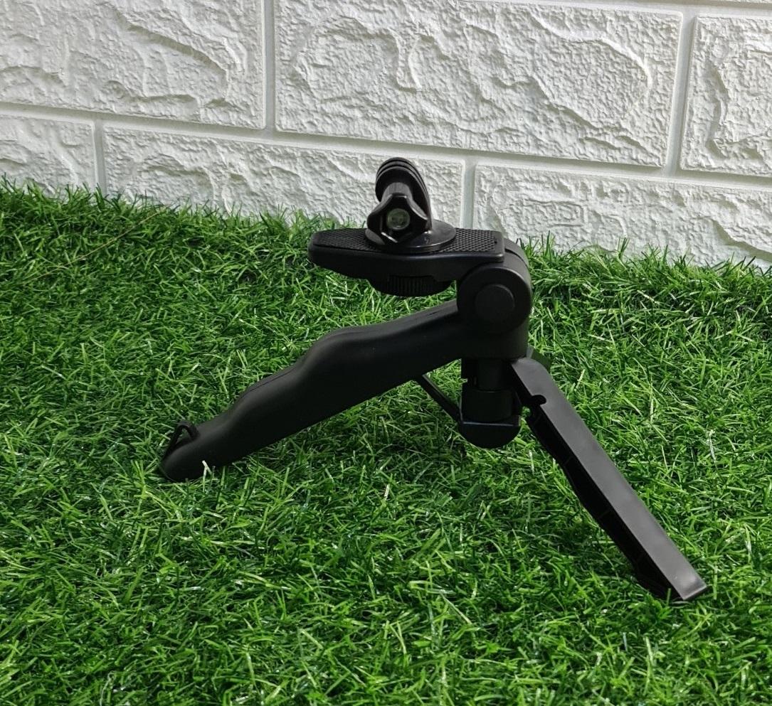 Tay cầm kiêm tripod mini gài gopro CÓ VÍT DÀI VÀ ĐẦU CHUYỂN 1/4 ĐỠ CAMERA MÁY ẢNH..