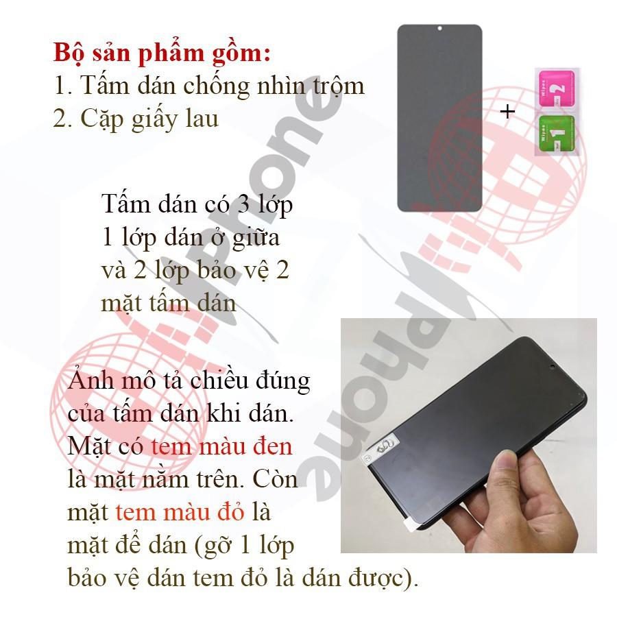 Dán chống nhìn trộm dành cho LG G7, LG G7 Plus - Dán Cường lực dẻo nano