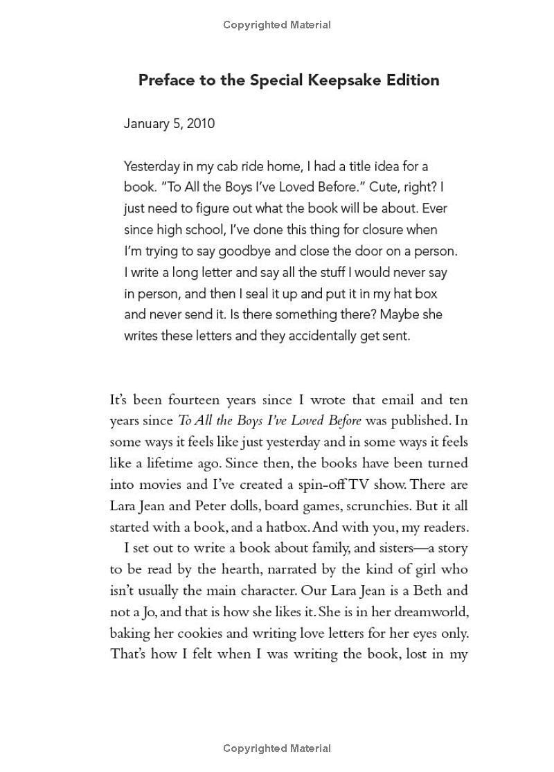 To All The Boys I've Loved Before