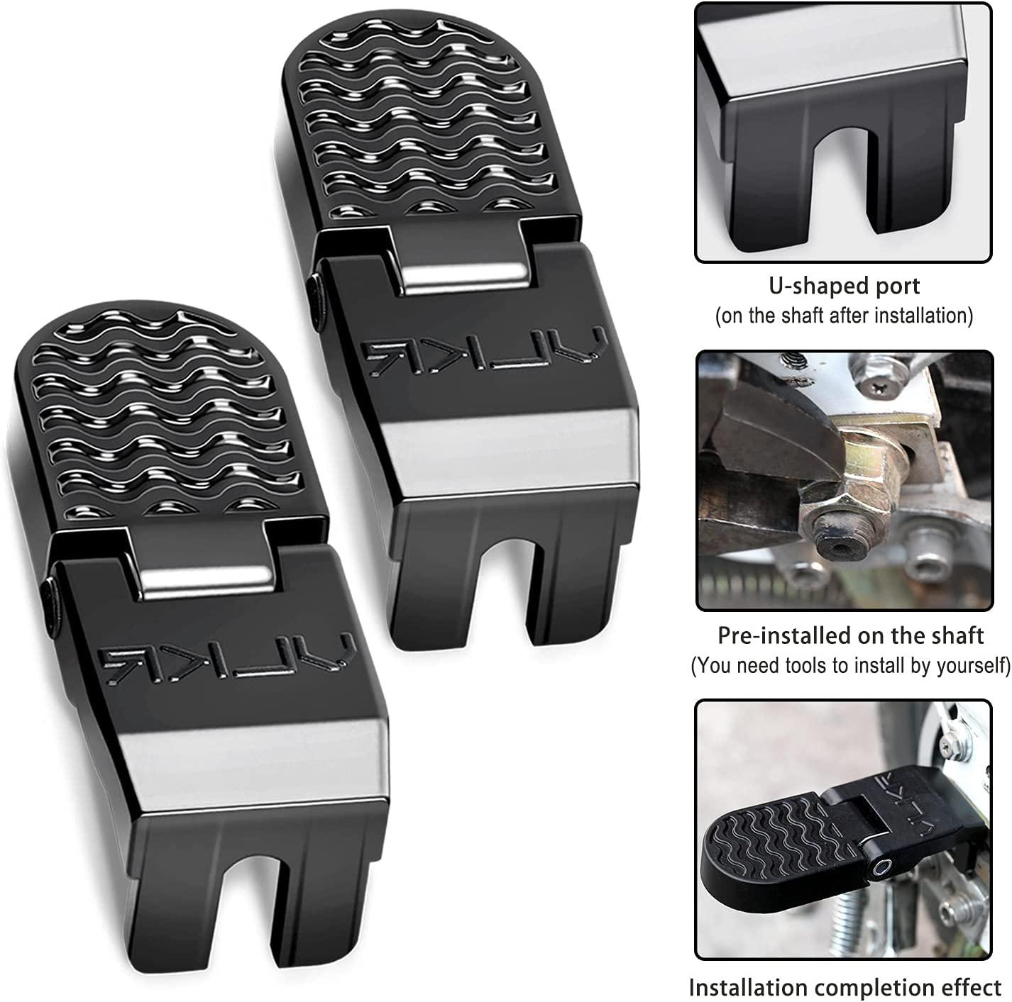 1 10 MM U Khe Cắm Xe Đạp Phía Sau Bàn Đạp Gấp Gọn Có Thể Gập Lại Chống Trơn Trượt Ghế Sau Chỗ Để Chân Bàn Đạp Đi Xe Đạp Phụ Kiện