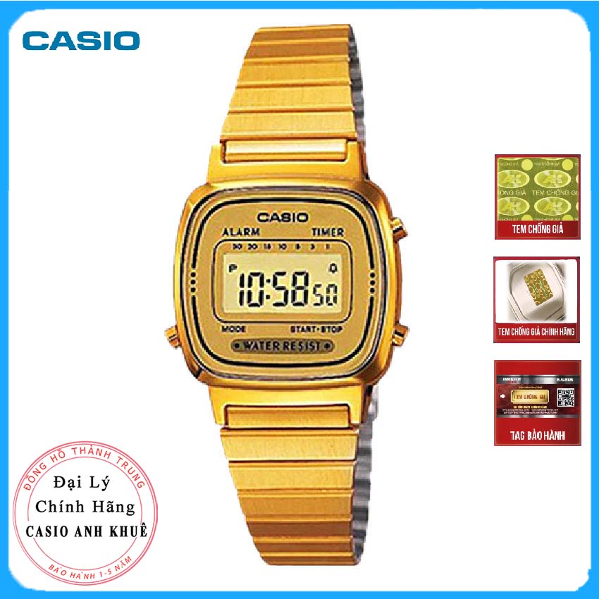 Đồng hồ nữ dây kim loại Casio LA670WGA-9DF