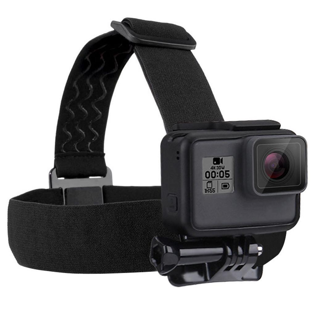 Cell Phone Head Mount Headband Mobile Phone Holder w/ Clip Universal Black