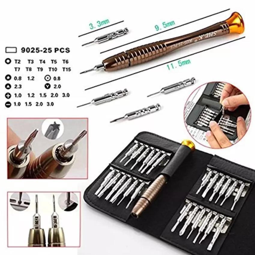 Bộ Tua Vít Đa Năng Sửa Chữa Điện Thoại Screwdriver 25 Đầu Bóp D